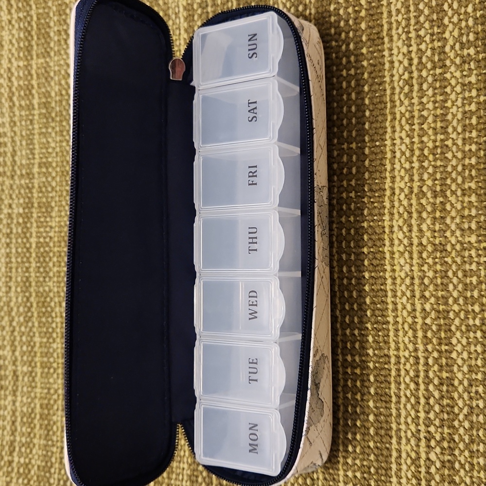 New Pill Case Miamica My Pills Packing Organizer Air Mail Case - Picture 6 of 8